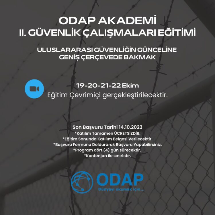 ODAP AKADEMİ 2. GÜVENLİK ÇALIŞMALARI EĞİTİMİ