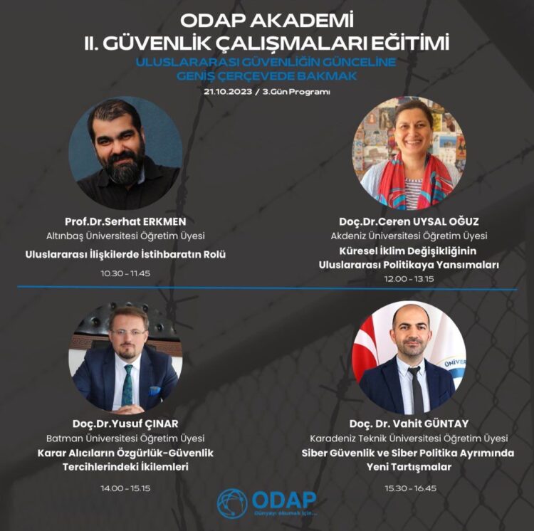 ODAP AKADEMİ 2. GÜVENLİK ÇALIŞMALARI EĞİTİMİ