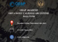 ODAP Akademi Orta Doğu Çalışmaları Eğitimi başlıyor! ODAP Akademi Orta Doğu Çalışmaları Eğitimi başlıyor!
