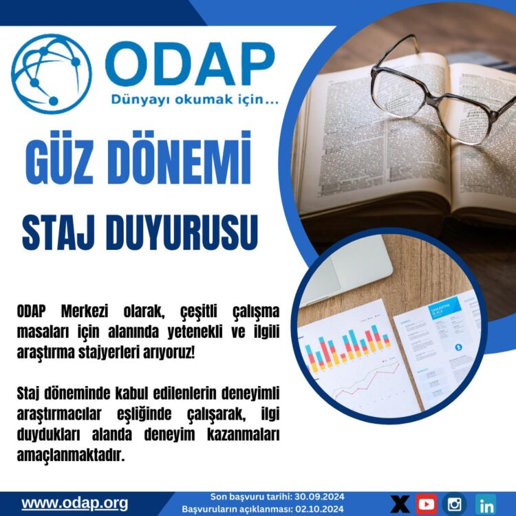 ODAP Merkezi Güz Dönemi Staj Başvurusu