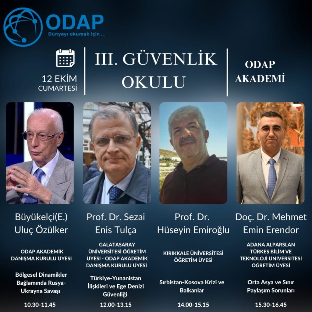 ODAP Merkezi Akademi lll. Güvenlik Okulu Başlıyor