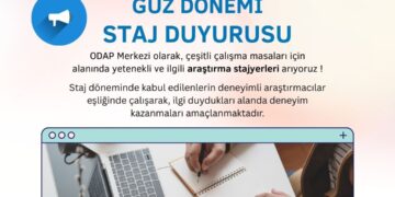 ODAP Merkezi Güz Dönemi Staj Başvurusu