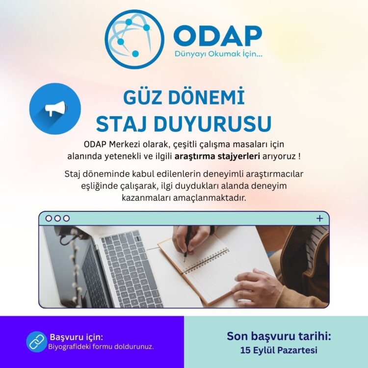 ODAP Merkezi Güz Dönemi Staj Başvurusu ODAP Merkezi Güz Dönemi Staj Başvurusu