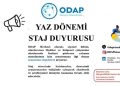 Anasayfa ODAP Merkezi Yaz Dönemi Staj Duyurusu