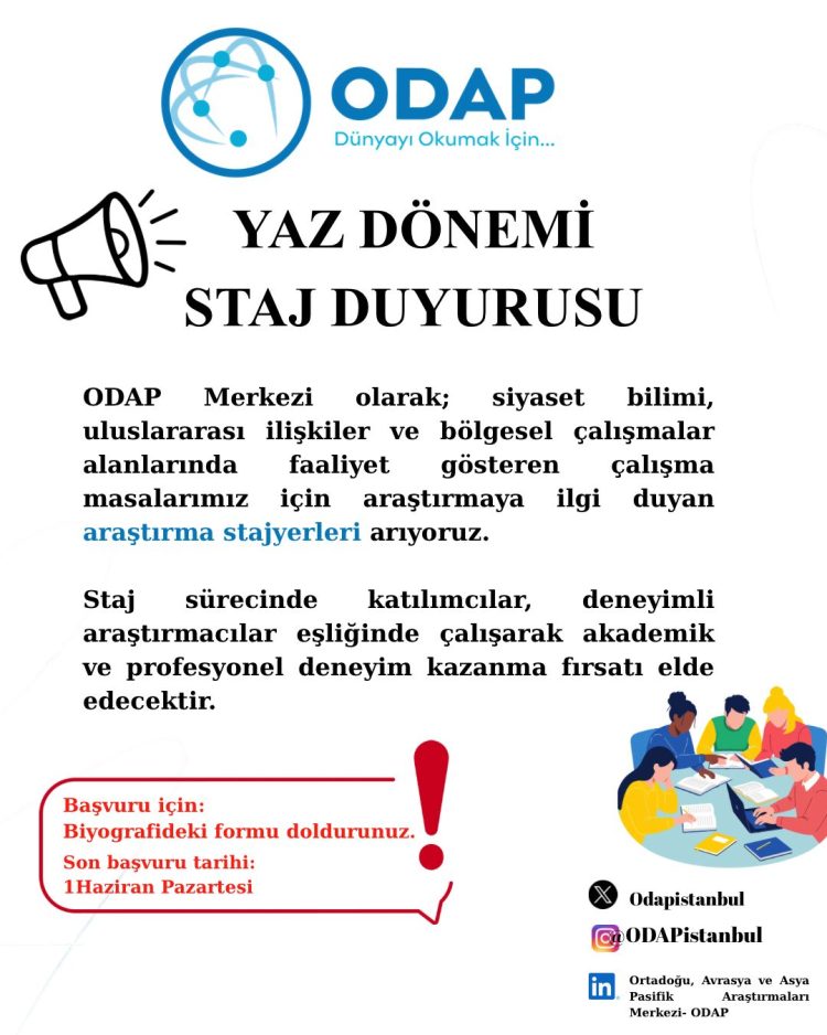 ODAP Akademi Yaz Dönemi Stajı ODAP Akademi Yaz Dönemi Stajı