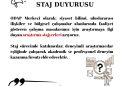 ODAP Merkezi Güz Dönemi Staj Duyurusu